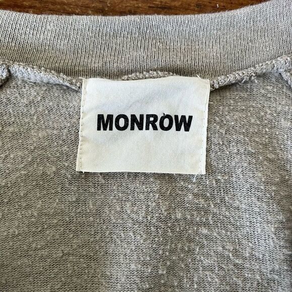 Monrow Lace Up Sweatshirt Small - Picture 2 of 7